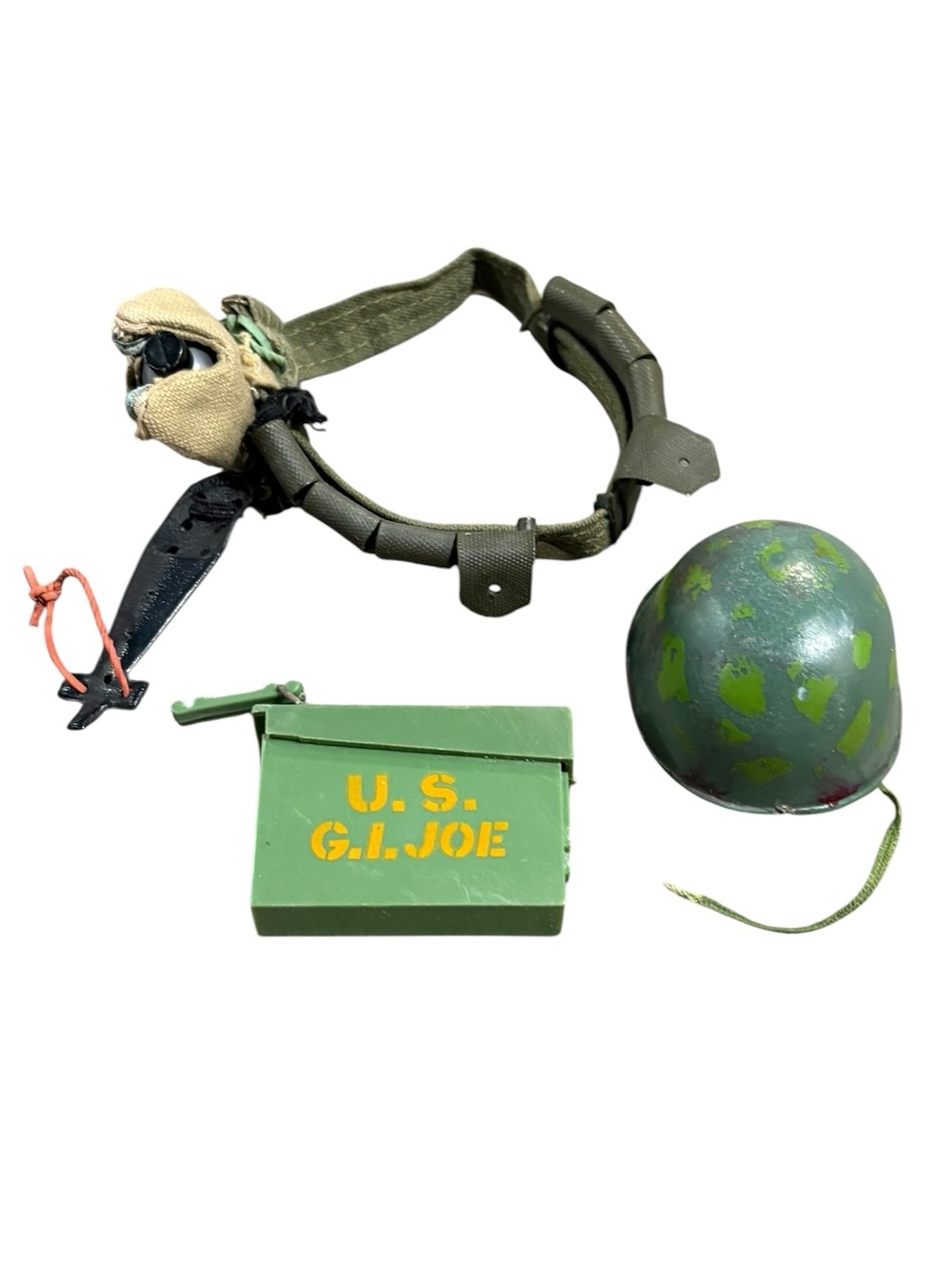 Vintage 1960’s G.I. Joe Military Accessory Replacement Set - Green Camouflage